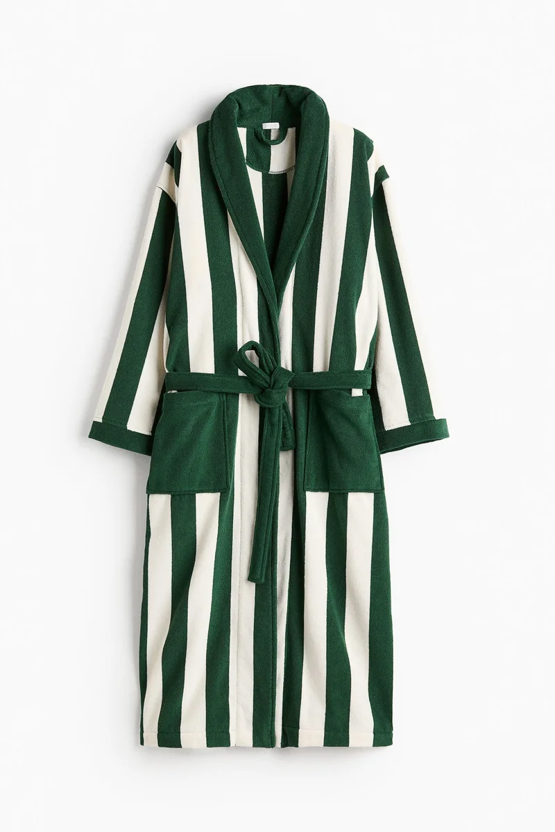 اتش اند ام روب استحمام من القطن التيري